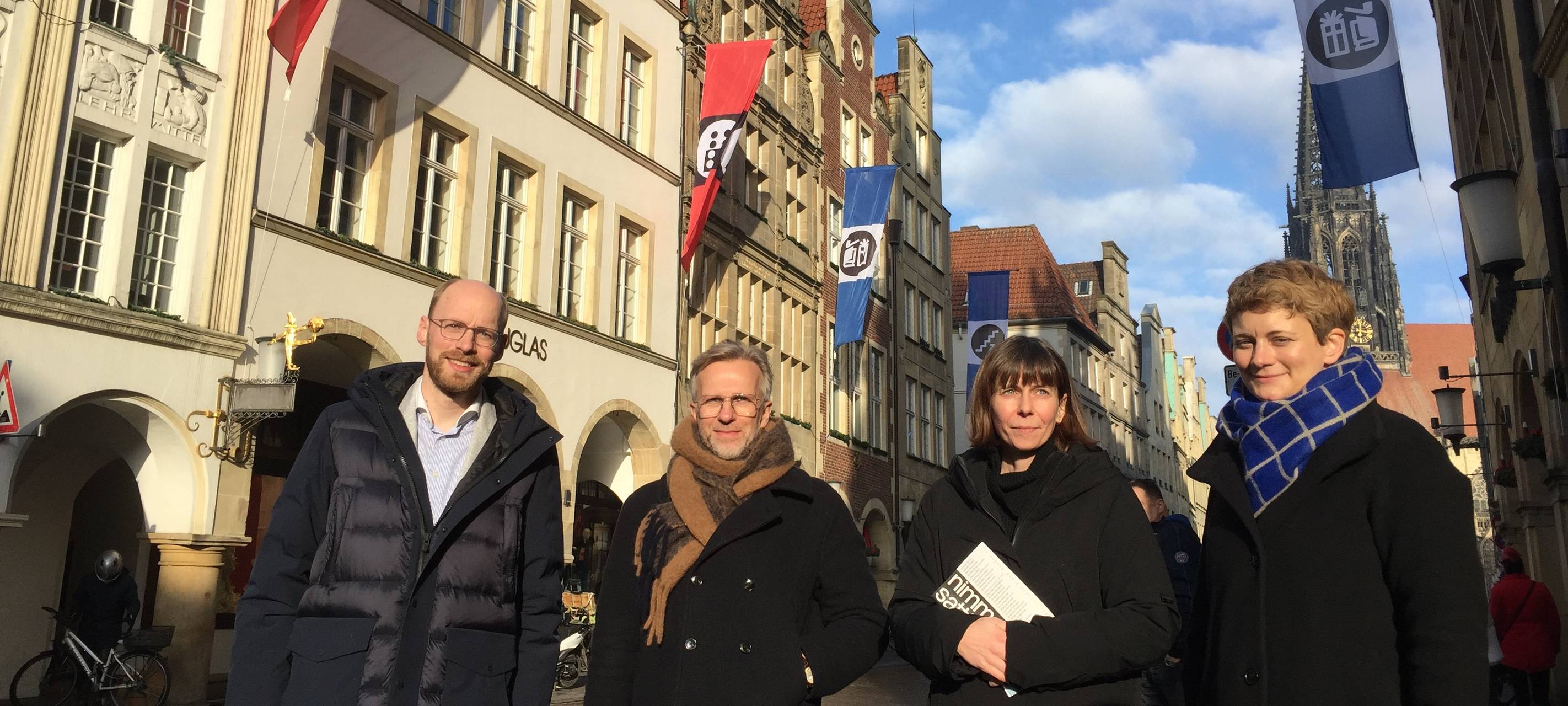 Kunstinstallation an Kaufmannshäusern