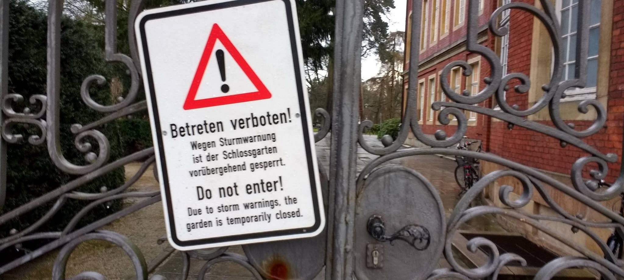 Sturm zieht über Münster
