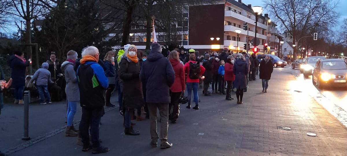 Hunderte Hiltruper zeigen Solidarität