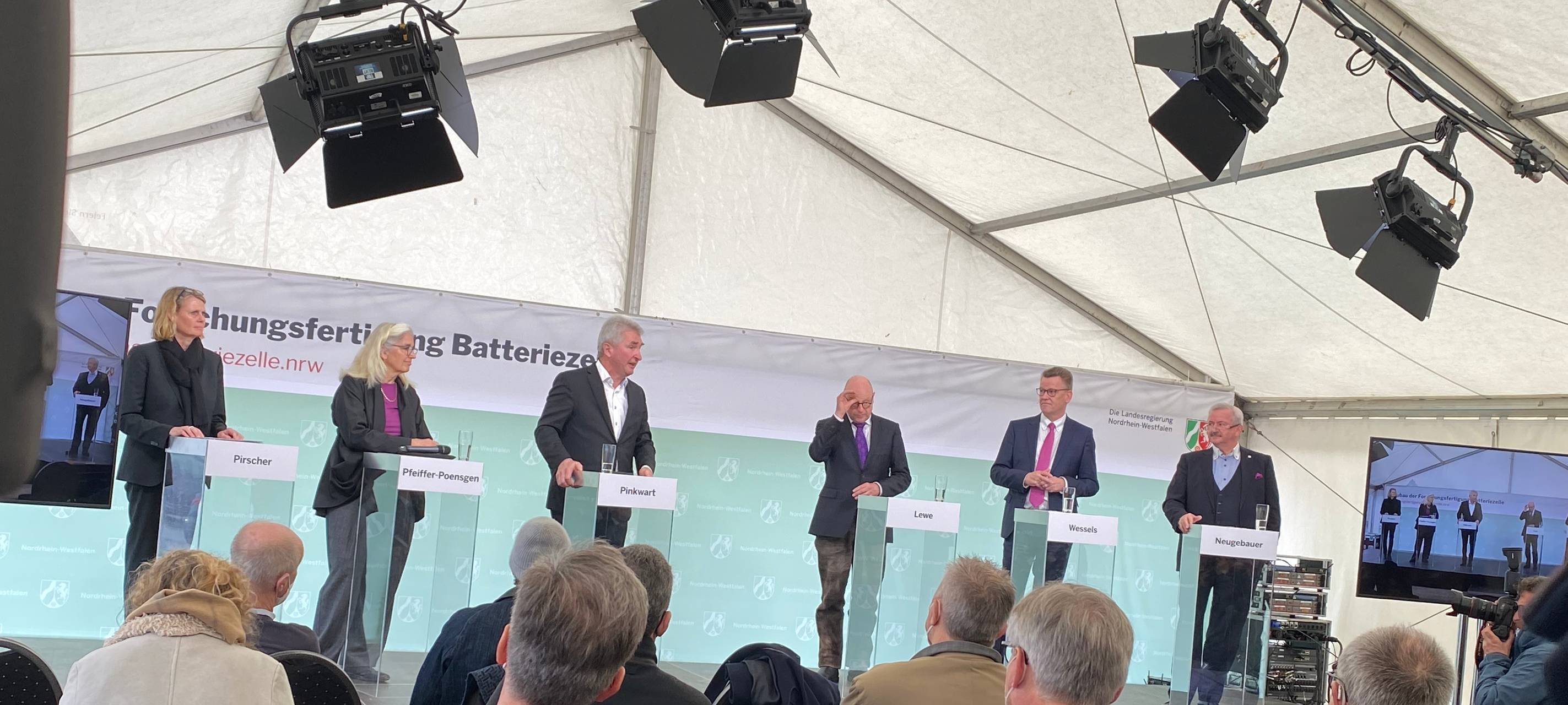 Spatenstich für Großforschungsanlage "Forschungsfertigung Batteriezelle"