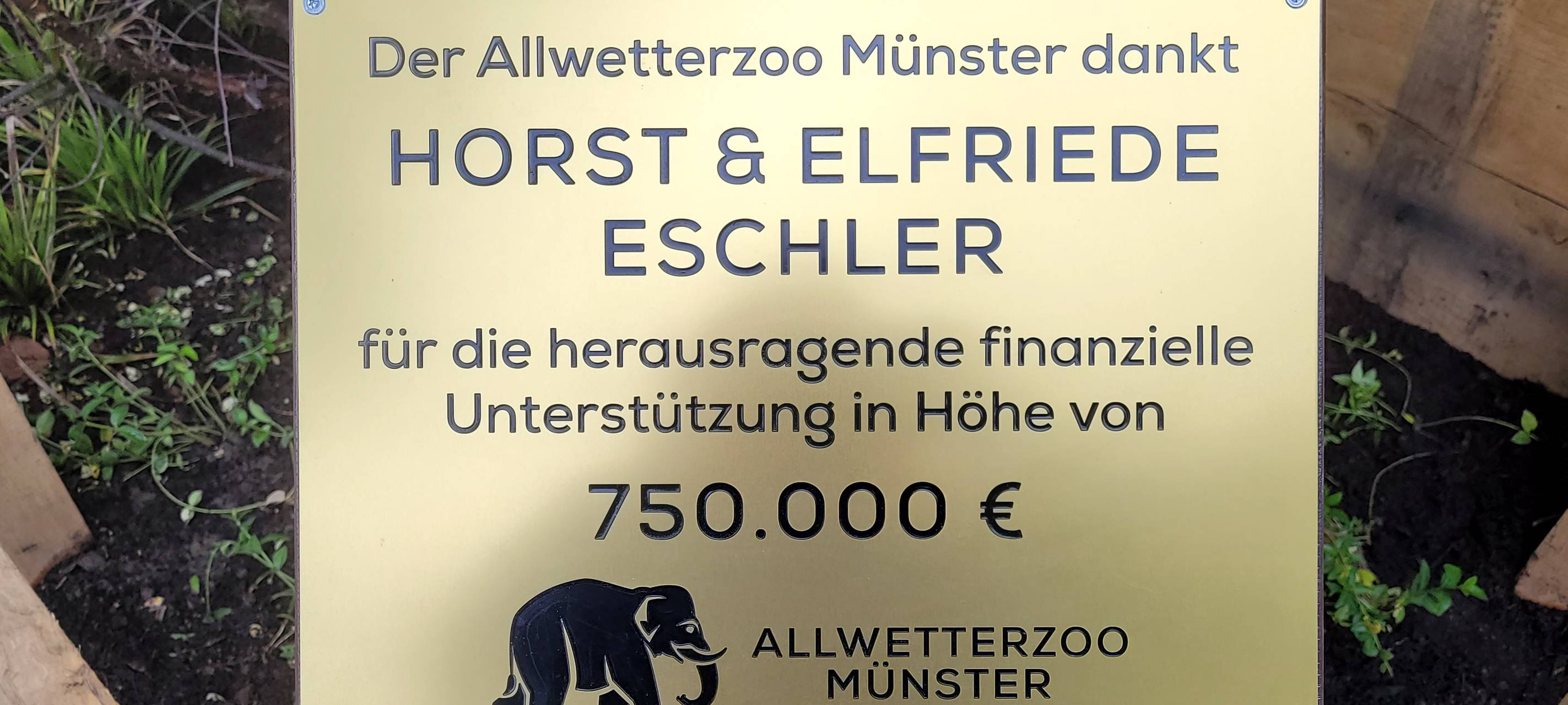 Bärenhaus: Ehrung für großzügigen Spender