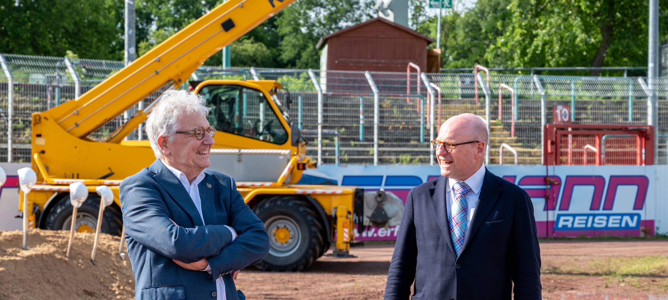 Emotionaler Moment: Abriss der Westtribüne