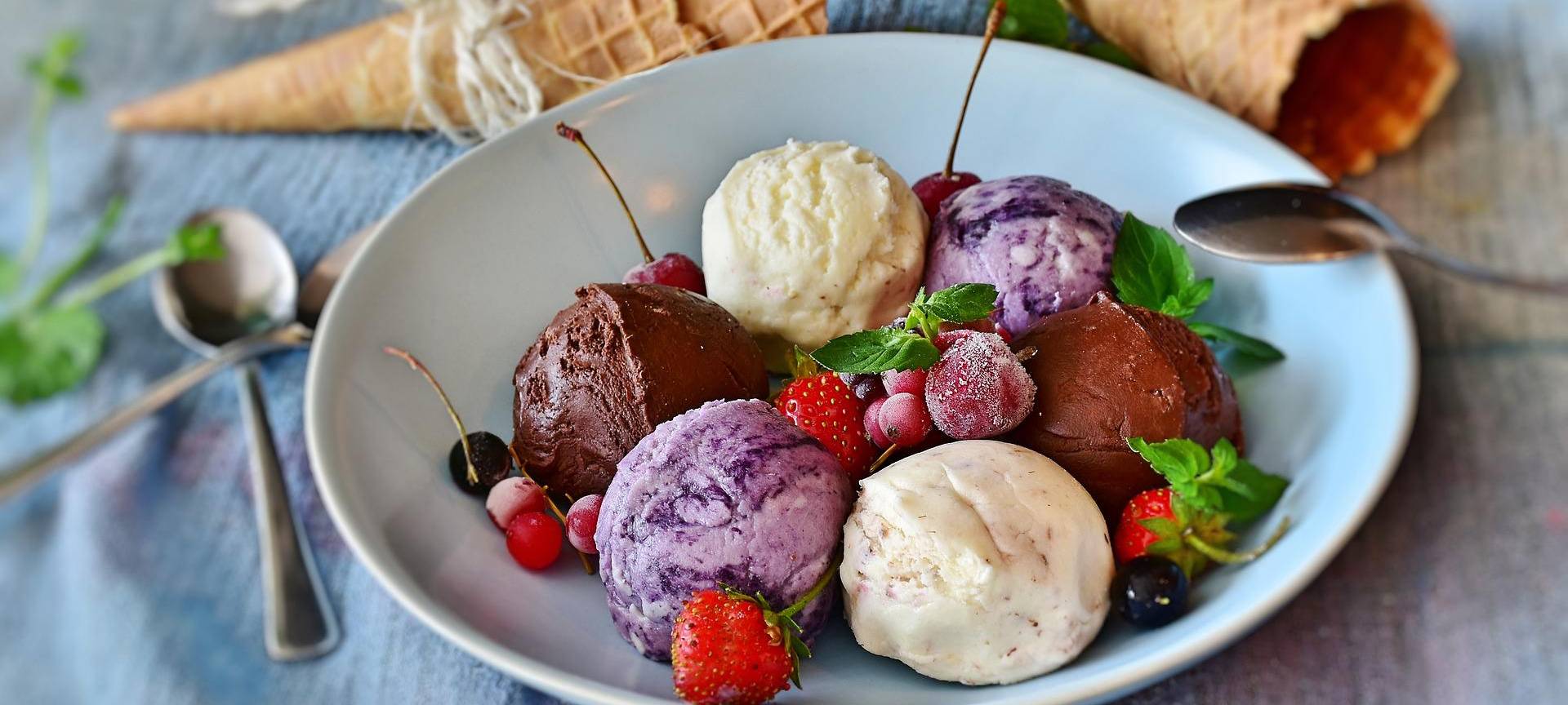 Eiskreationen für zu Hause