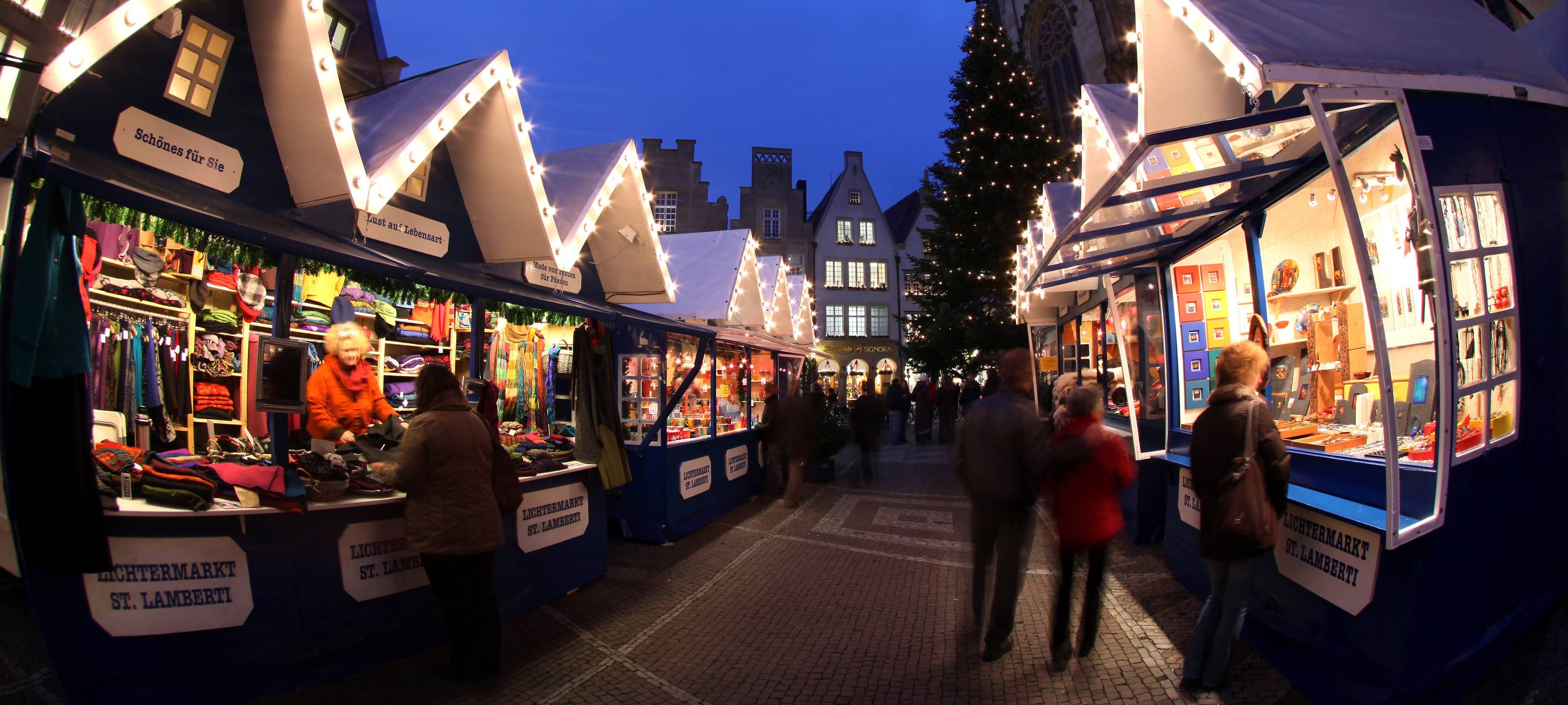 Foto vom Lamberti-Lichtermarkt