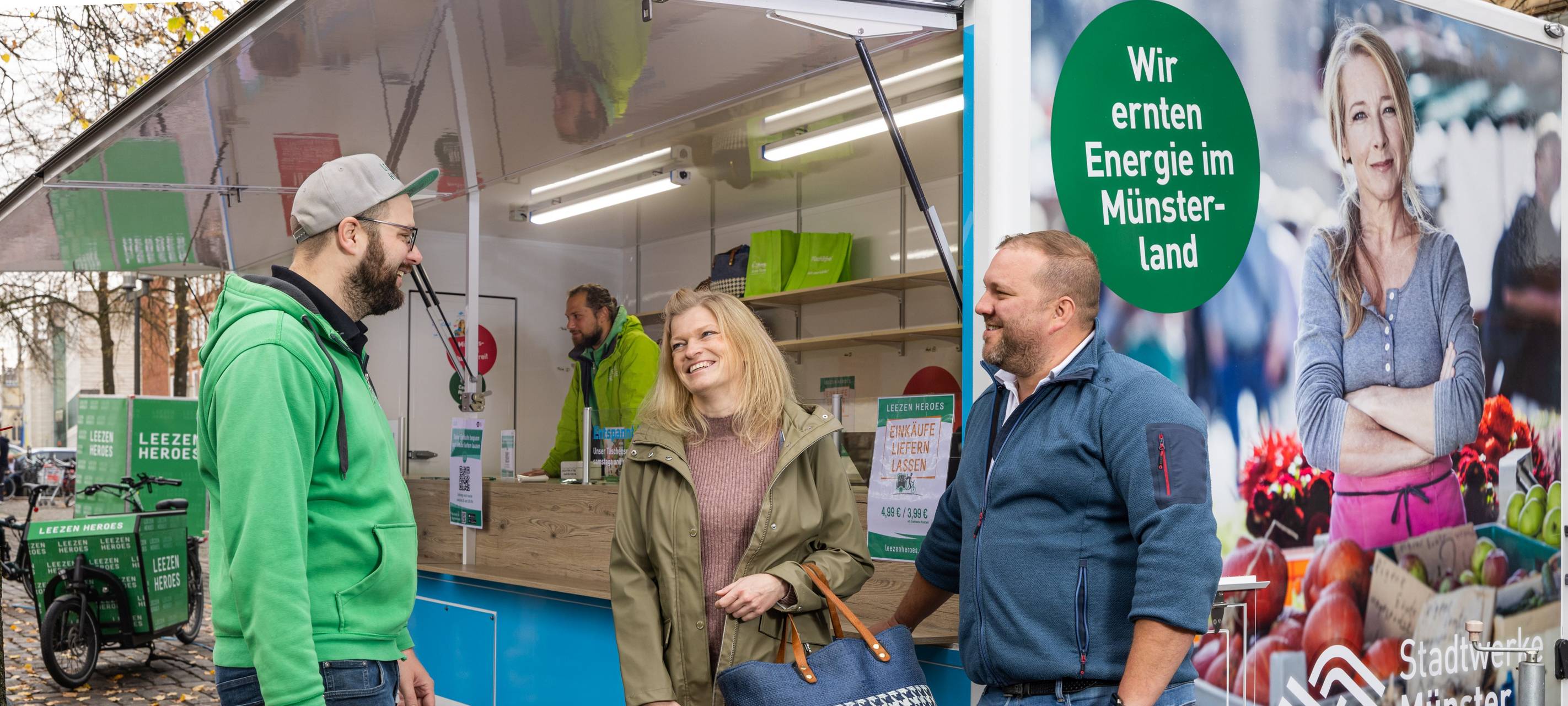 Neuer Transport-Service beim Wochenmarkt