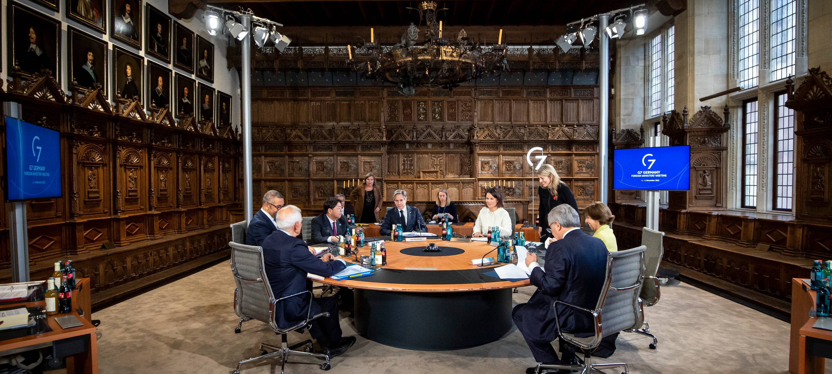 Das G7-Treffen im Rathaus an Tag 1