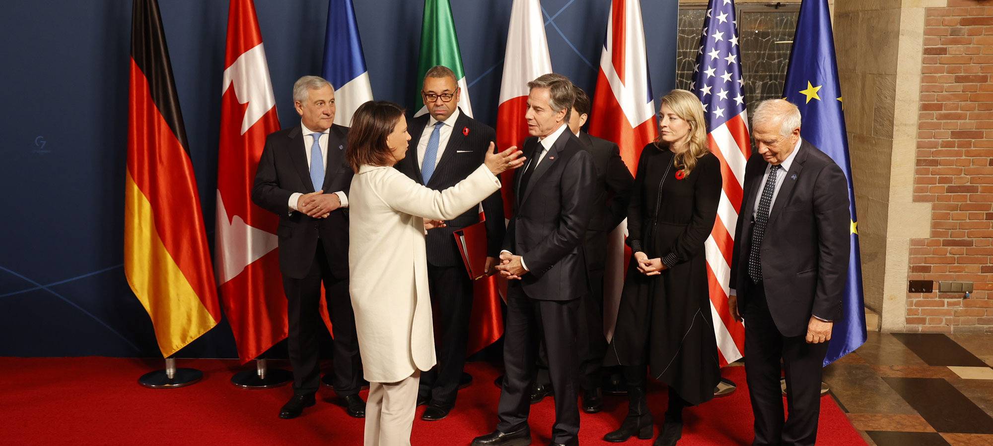 Das G7-Treffen im Rathaus an Tag 1