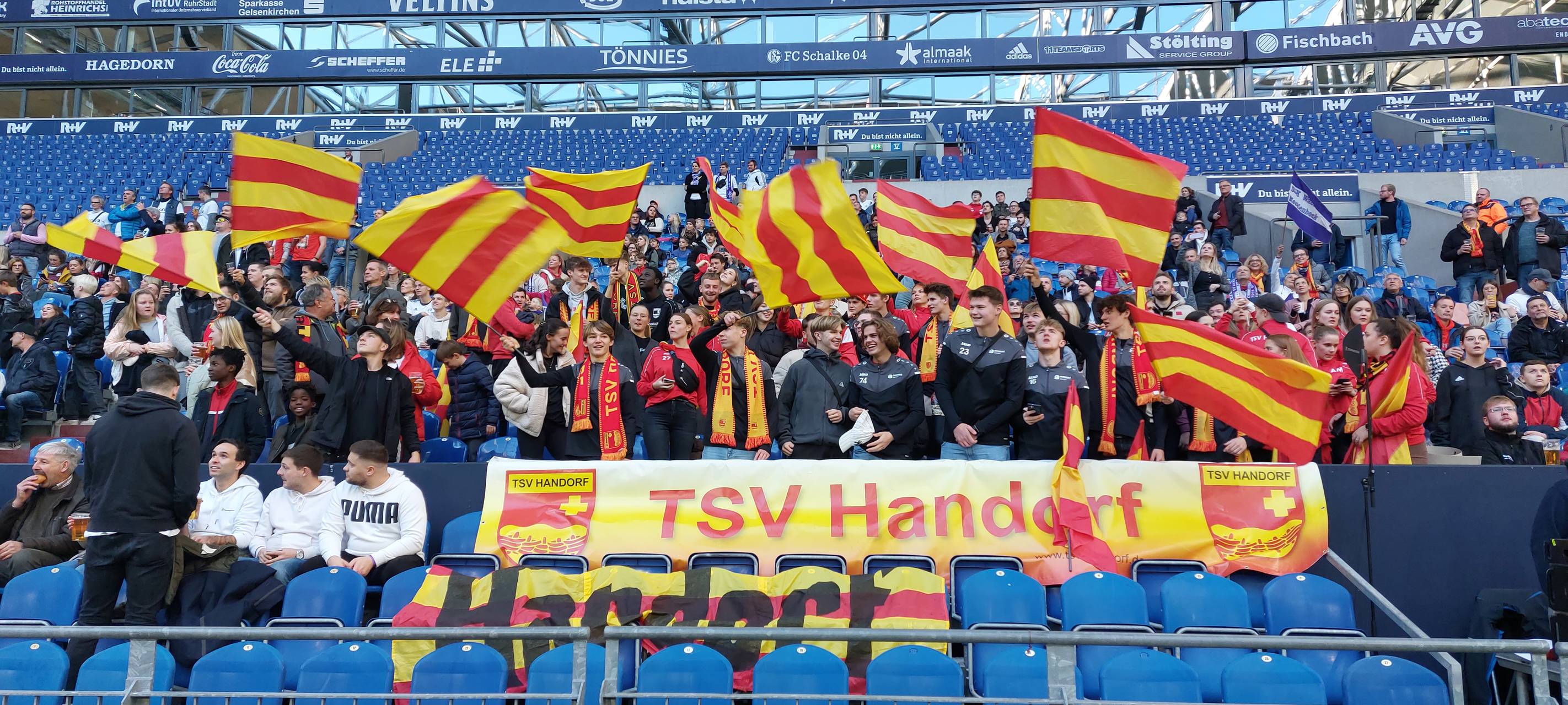 Auch Handorf hatte einige Fans mitgebracht