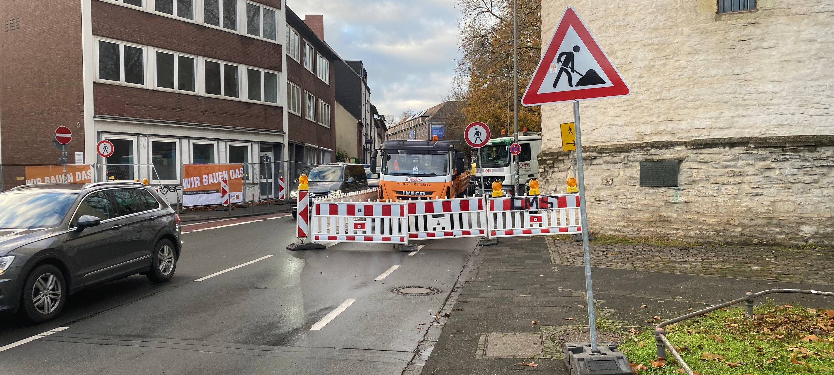 Münzstraße Richtung Schloss ab Dienstag gesperrt