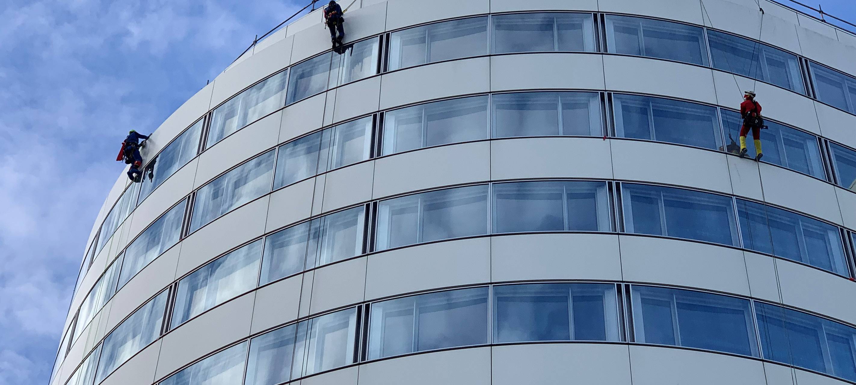 Spektakel am UKM-Turm