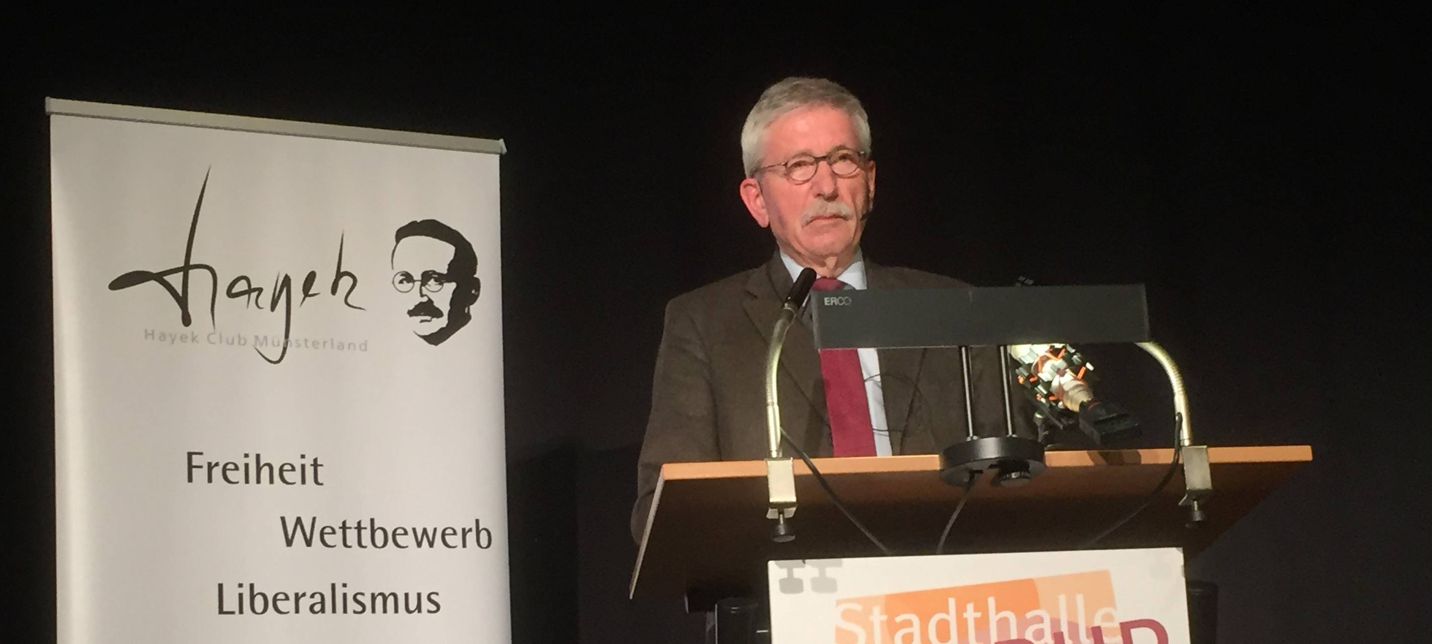 Thilo Sarrazin am 19.03.2019 in der Stadthalle Hiltrup
