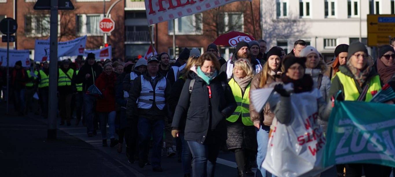 Erneut Warnstreiks in Münster