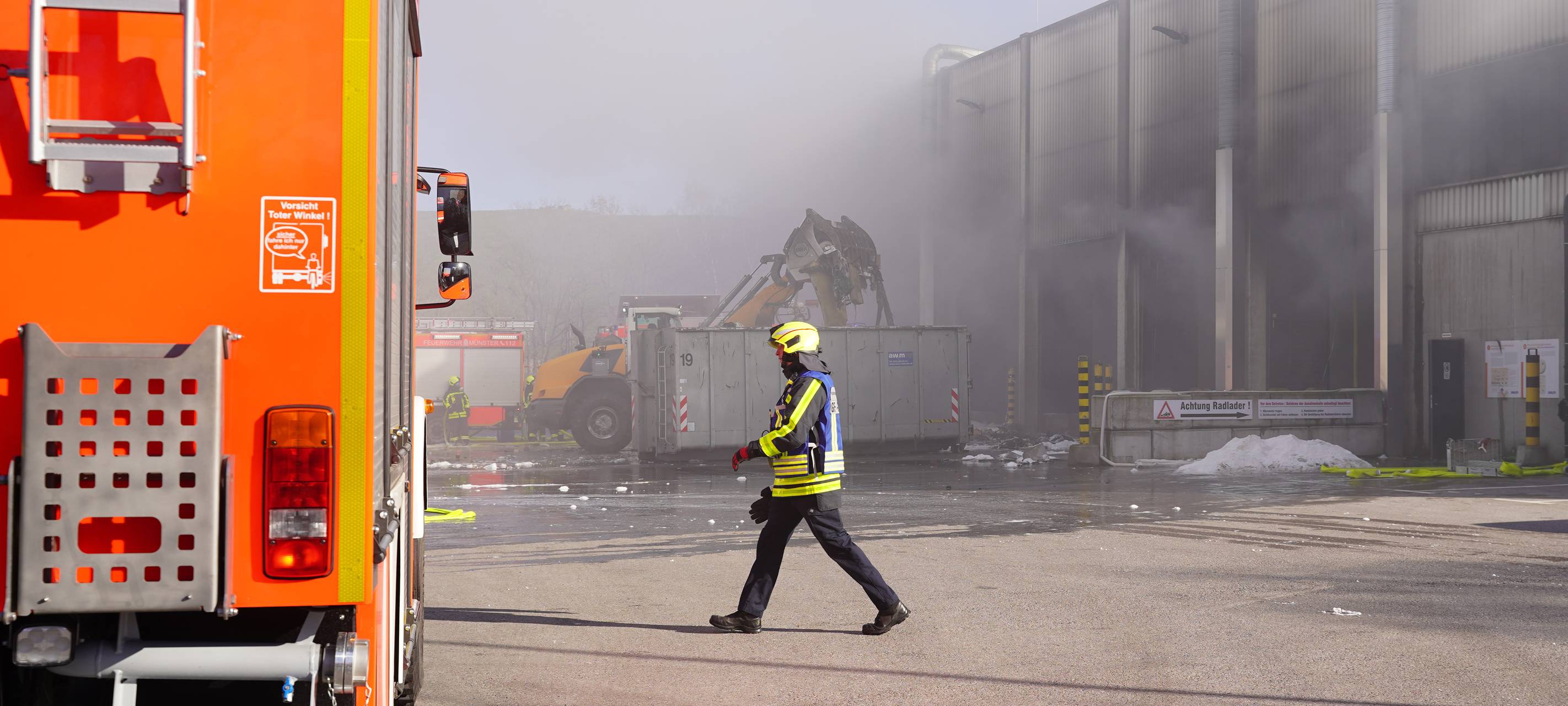 Löscharbeiten in Coerde beendet