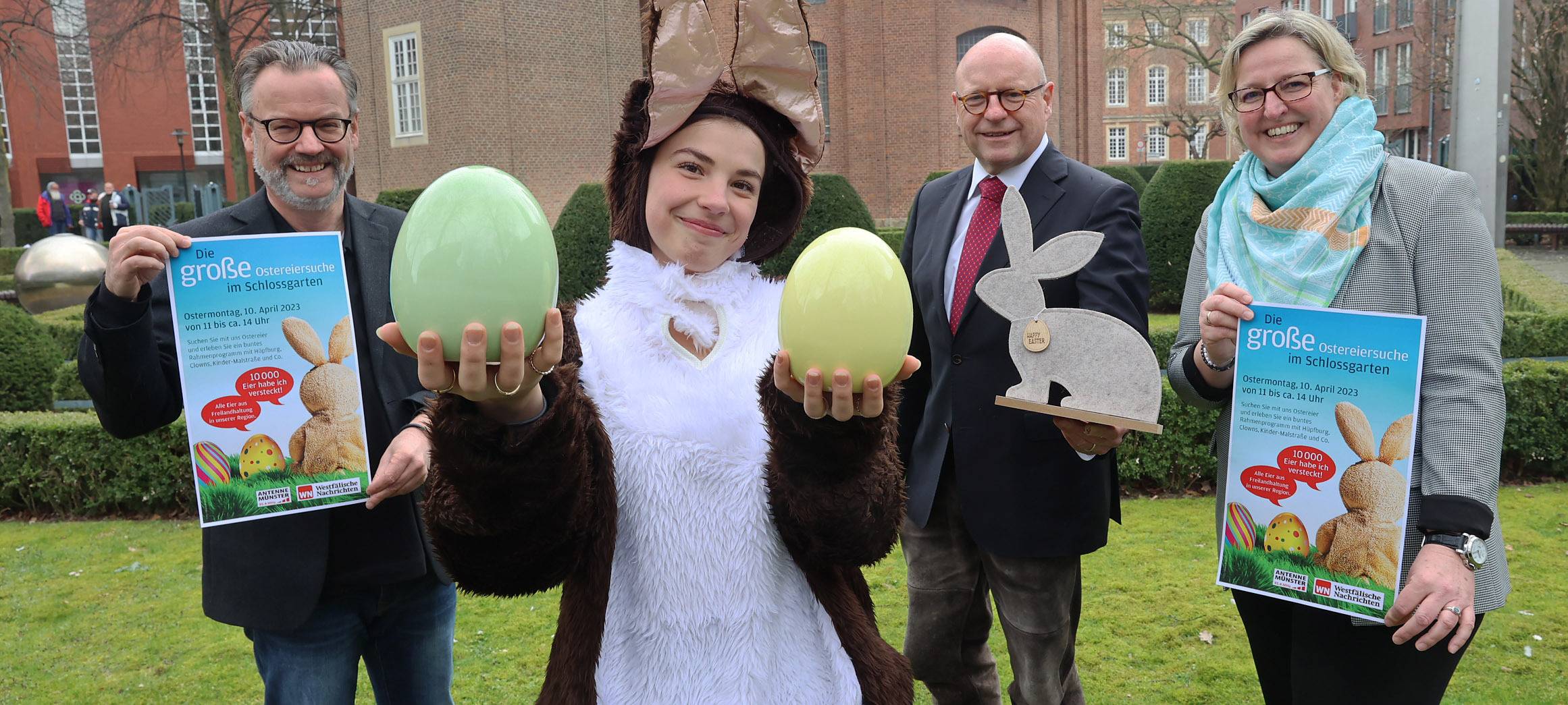 Endlich wieder Ostereiersuche im Schlossgarten