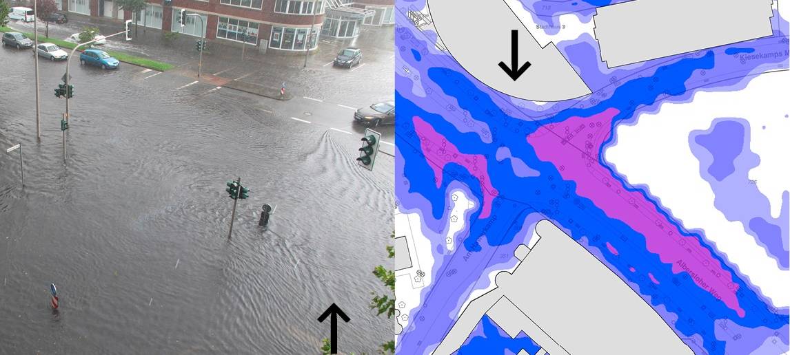 Stadt informiert über Starkregen