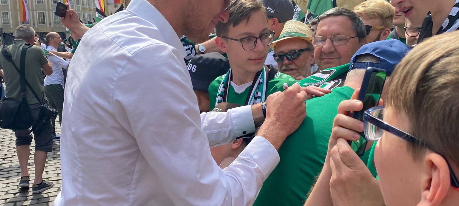 Aufstiegsparty des SC Preußen Münster
