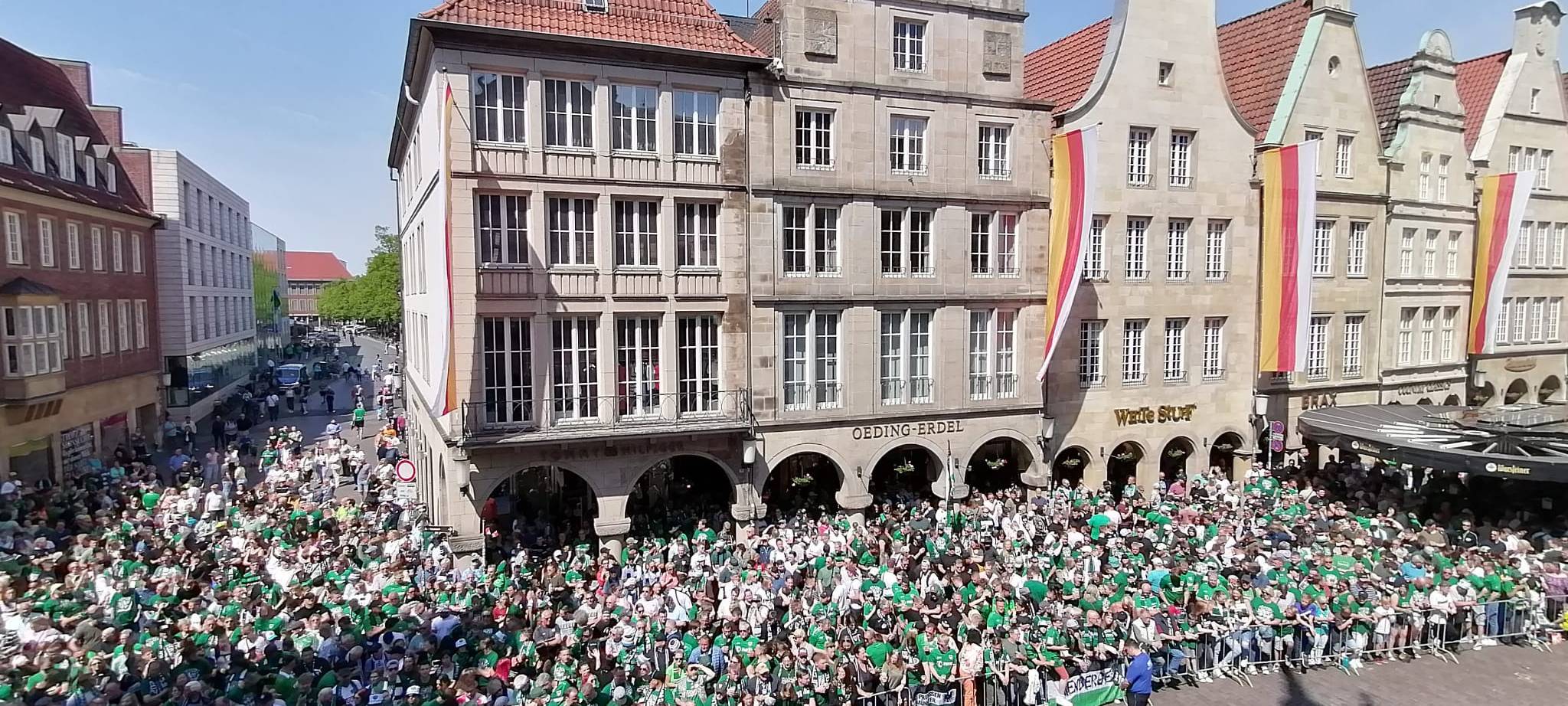 Aufstiegsparty des SC Preußen Münster