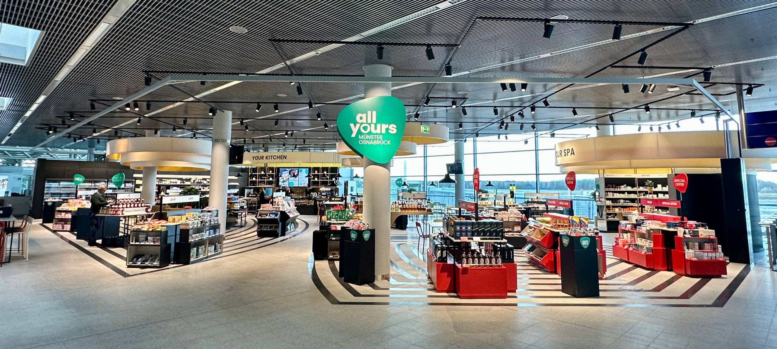 Neues Duty Free-Areal am FMO
