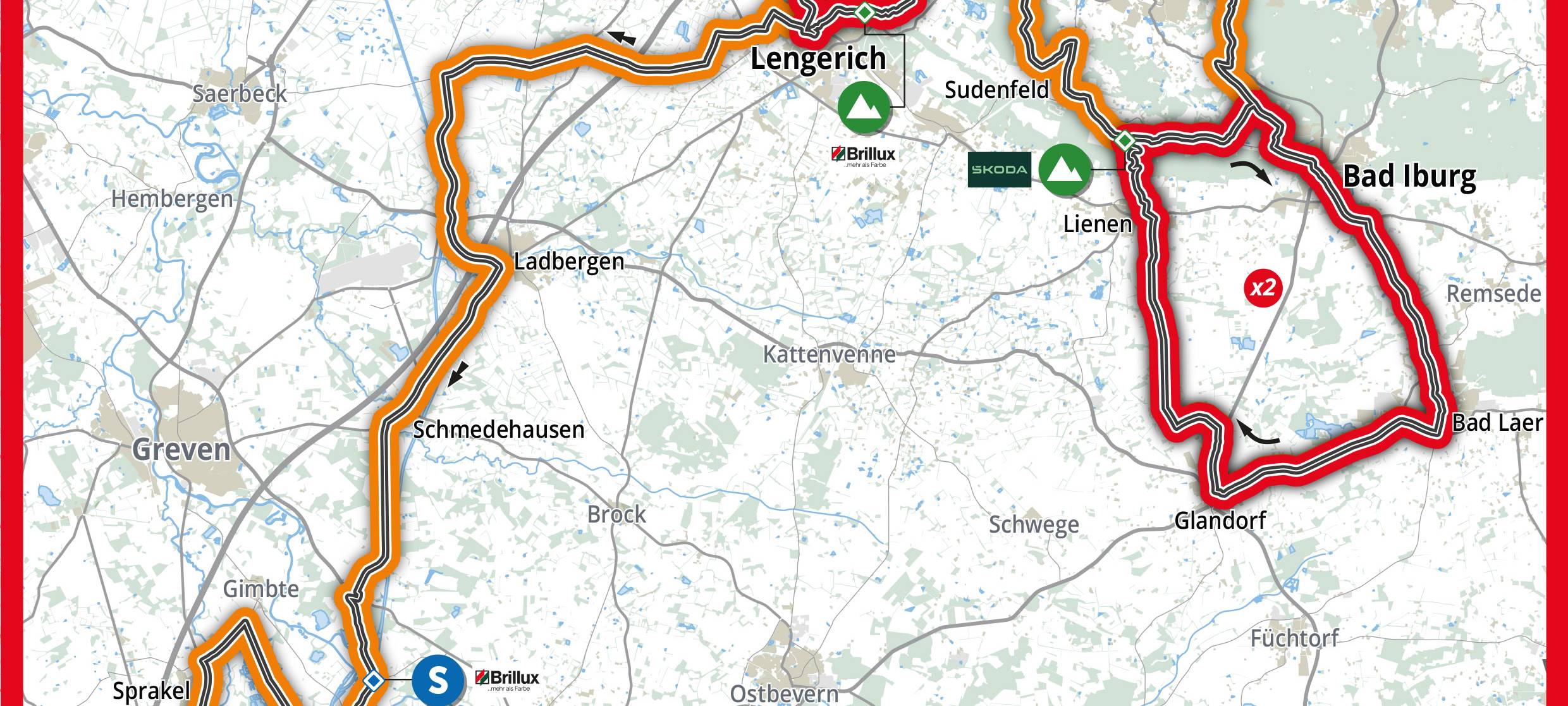Münsterland-Giro auf der Friedensstrecke
