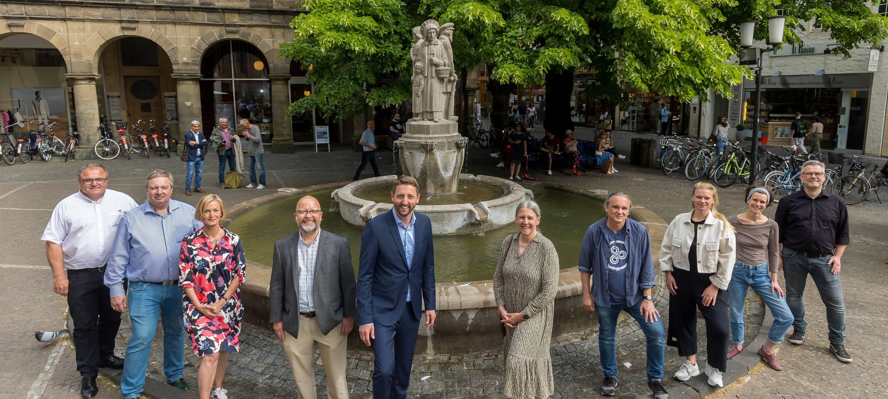 Lamberti-Brunnen sprudelt wieder