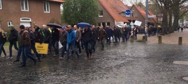 Bauern-Demo auf dem Domplatz