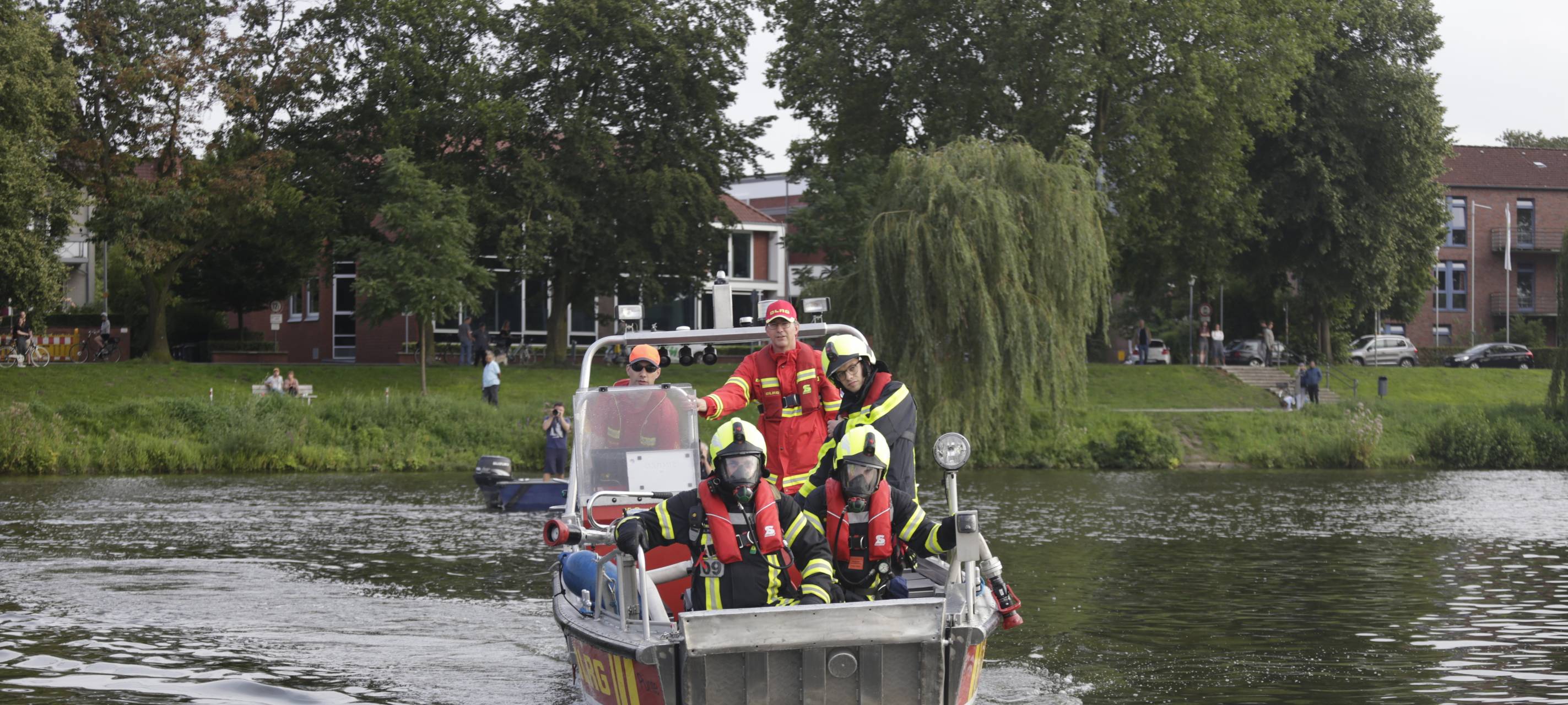 Spektakuläre Übung auf dem Aasee