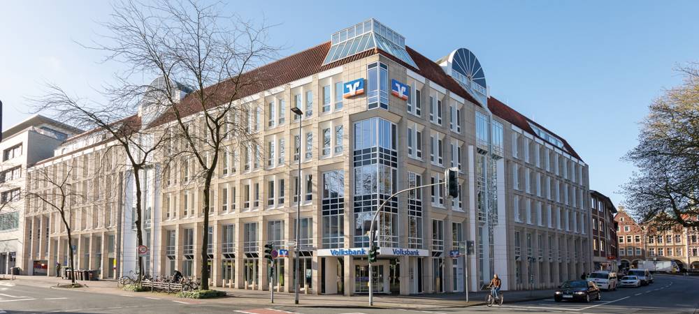 Moderne Zentrale für Volksbank im Münsterland