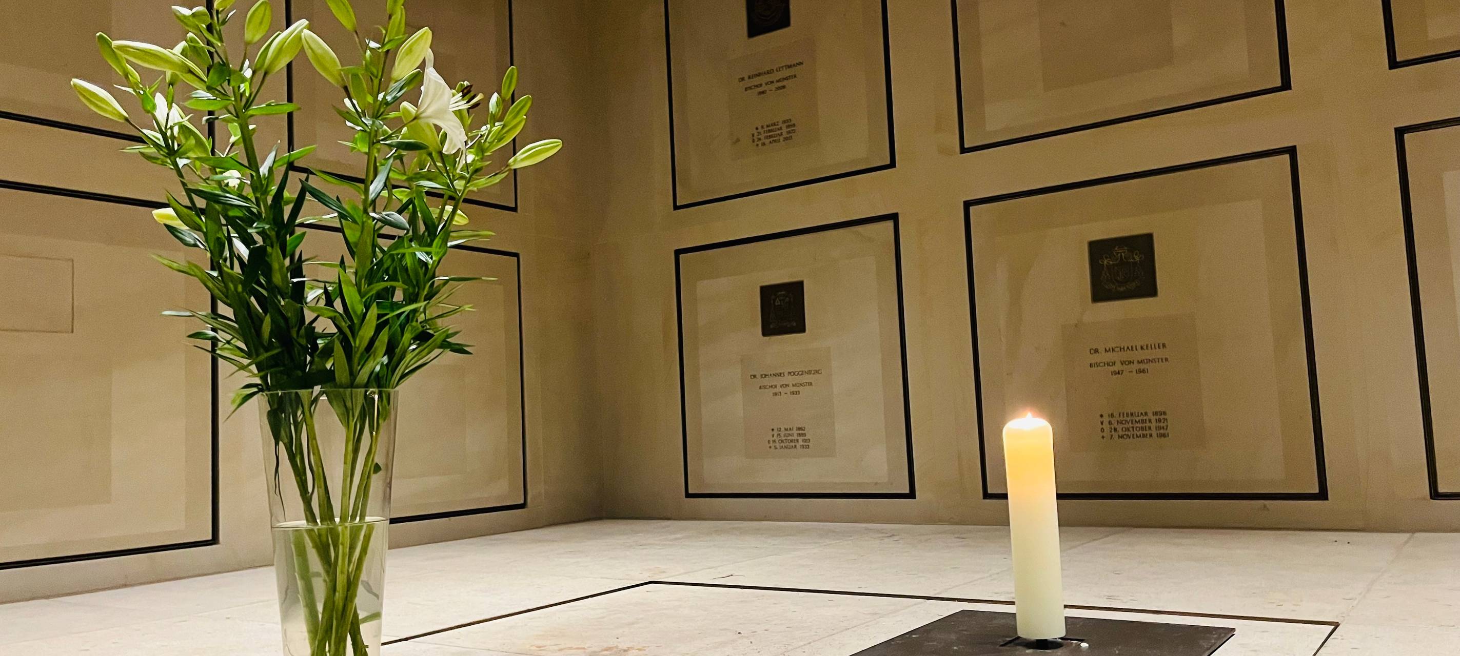 "Offenes Grab" in der Bischofsgruft