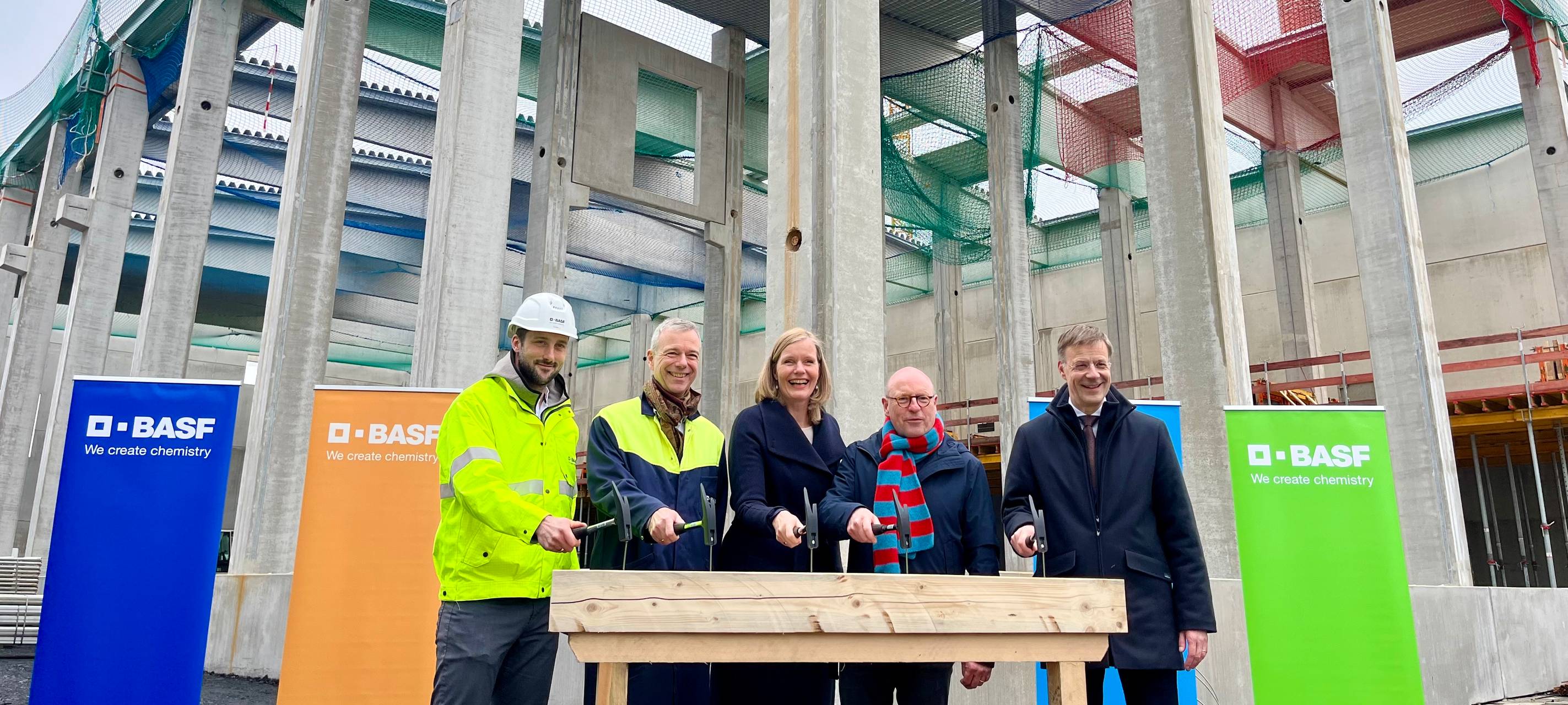 Richtfest bei BASF in Hiltrup