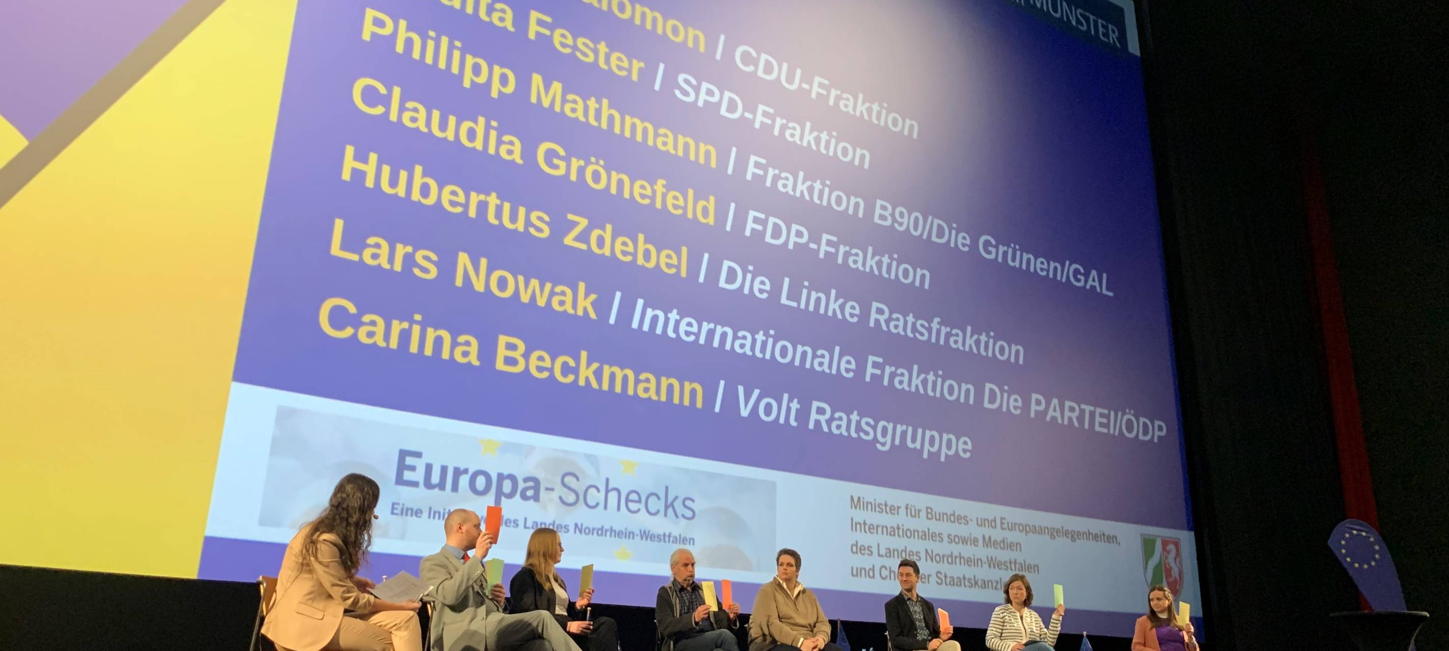 Podiumsdiskussion zur Europawahl im Cineplex