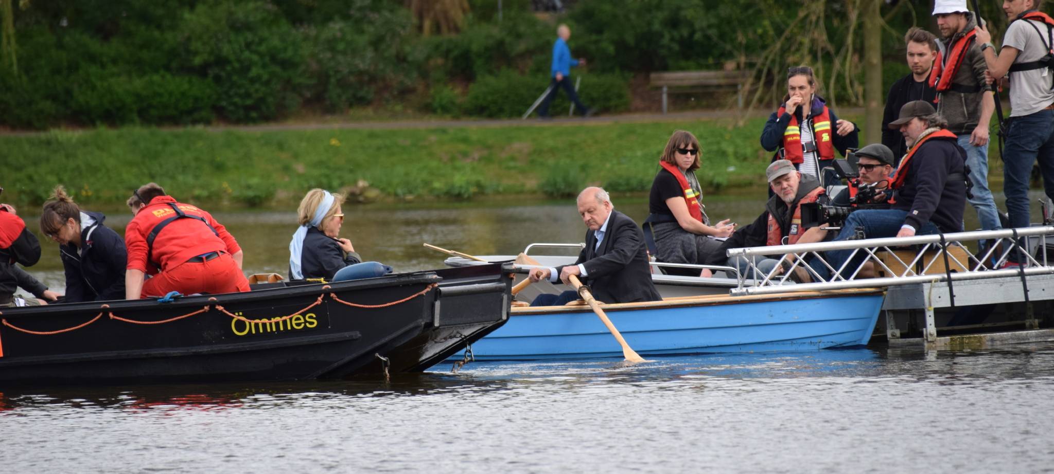 "Wilsberg"-Dreh auf dem Aasee