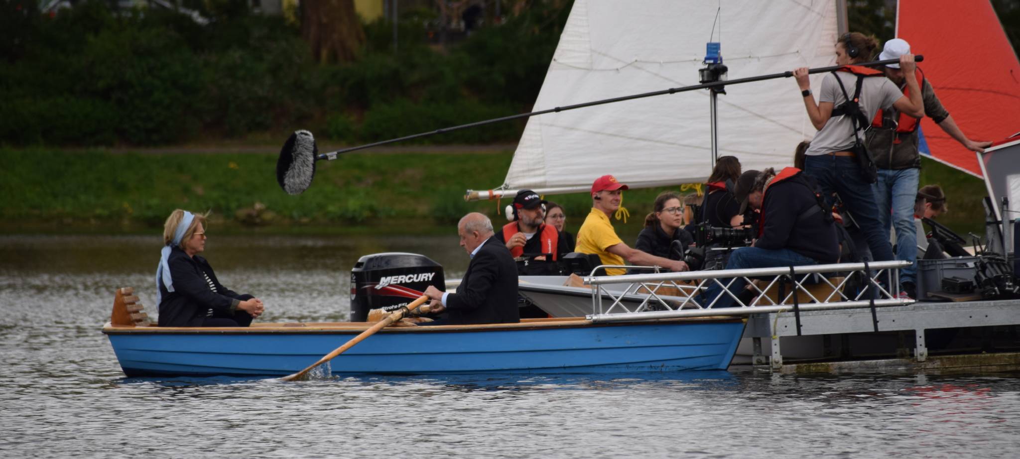"Wilsberg"-Dreh auf dem Aasee