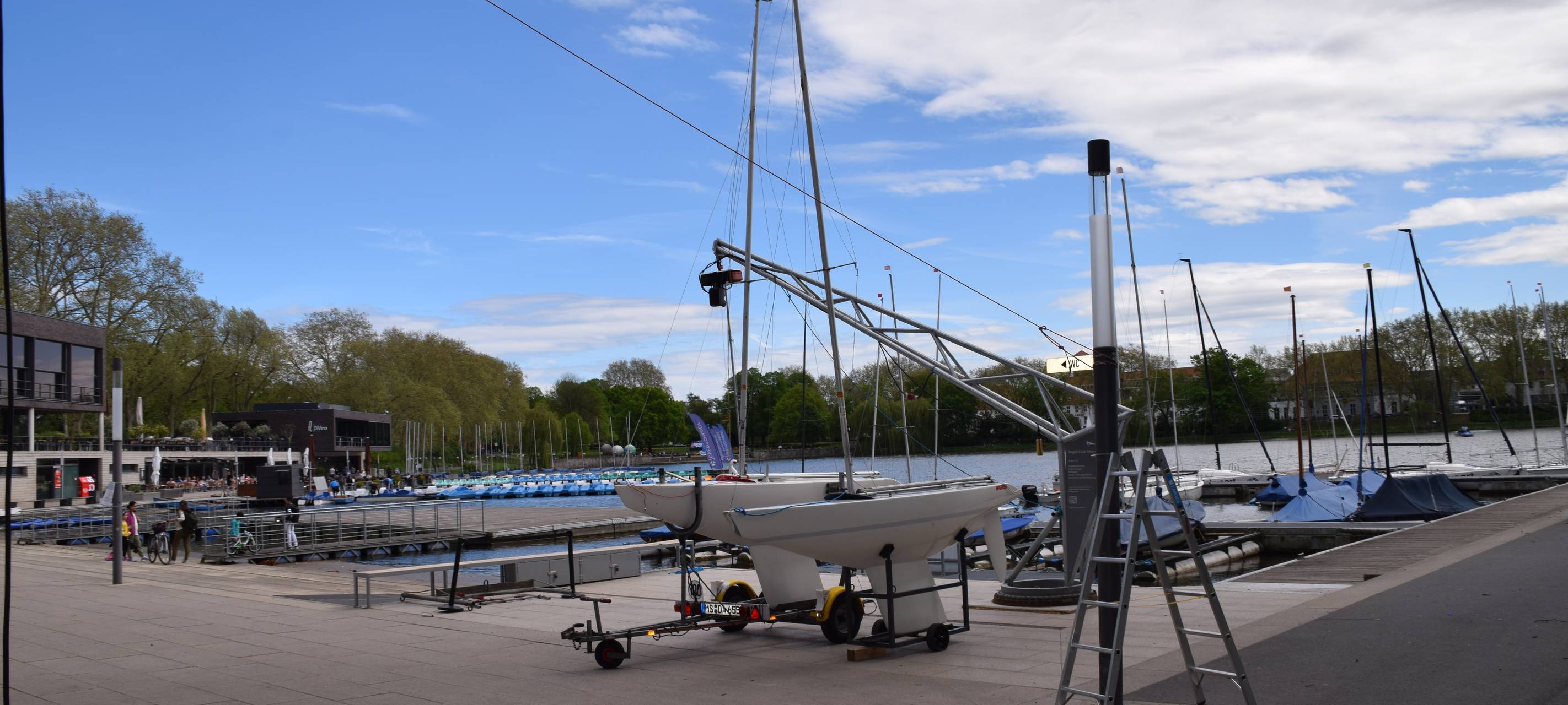 "Wilsberg"-Dreh auf dem Aasee