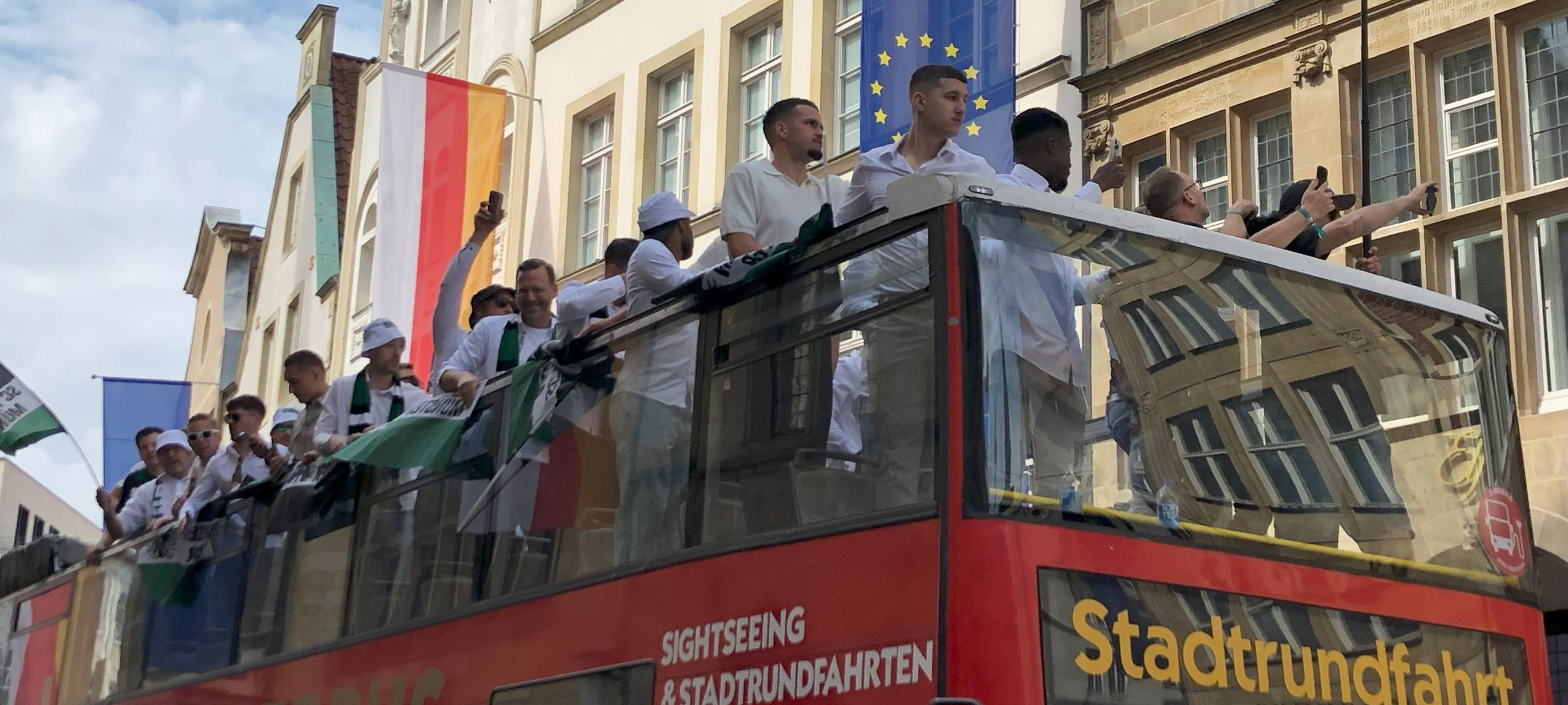 Aufstiegsfeier auf dem Prinzipalmarkt