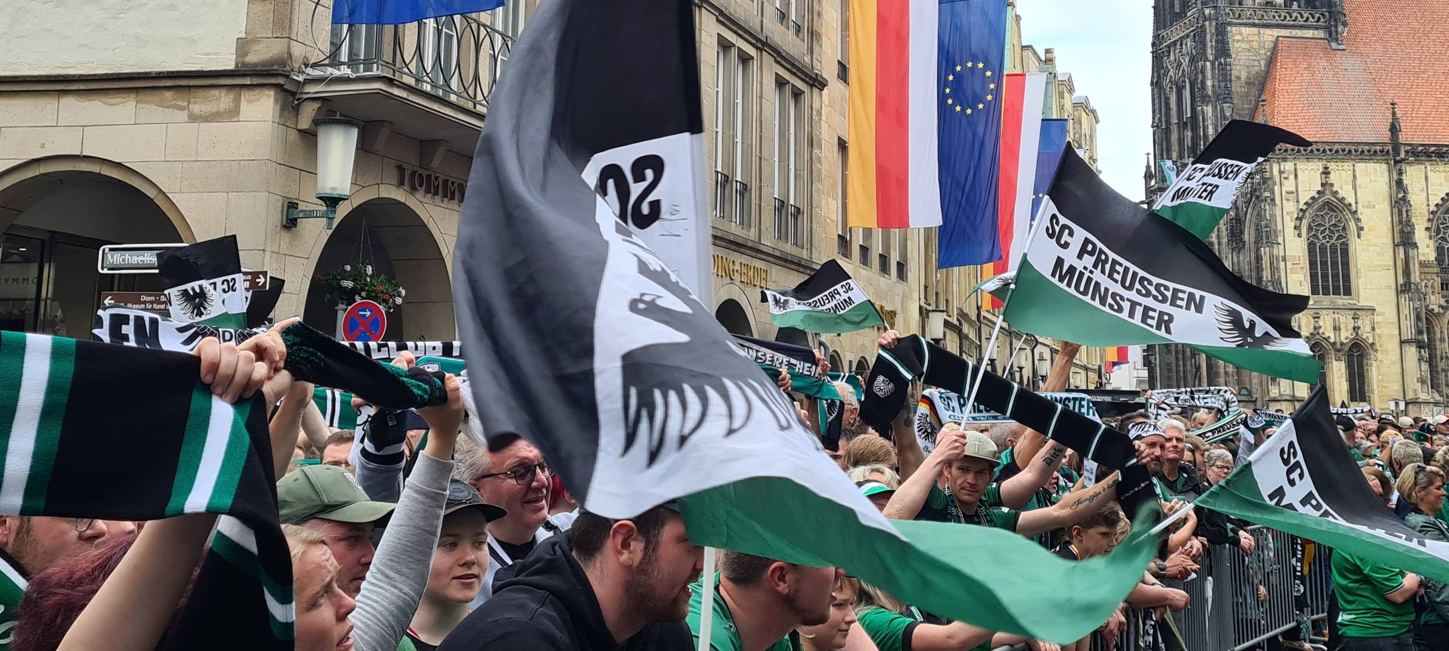 Aufstiegsfeier auf dem Prinzipalmarkt