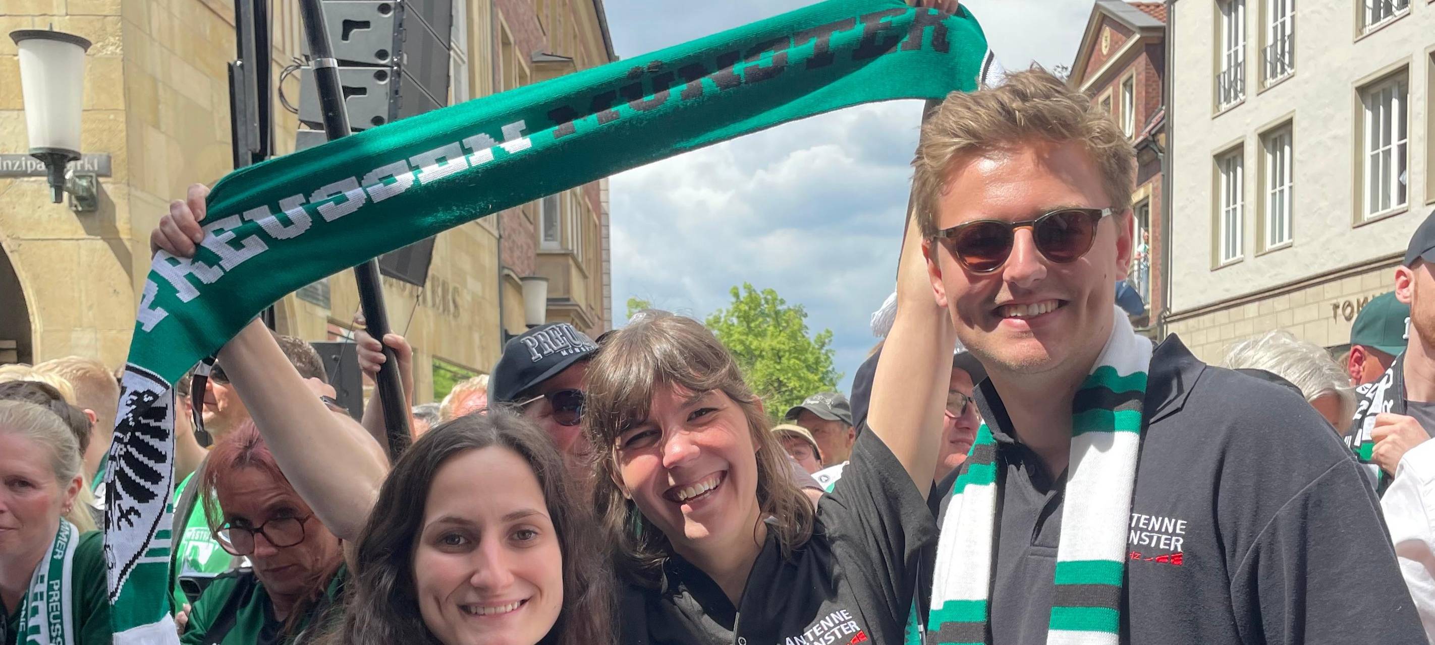 Aufstiegsfeier auf dem Prinzipalmarkt