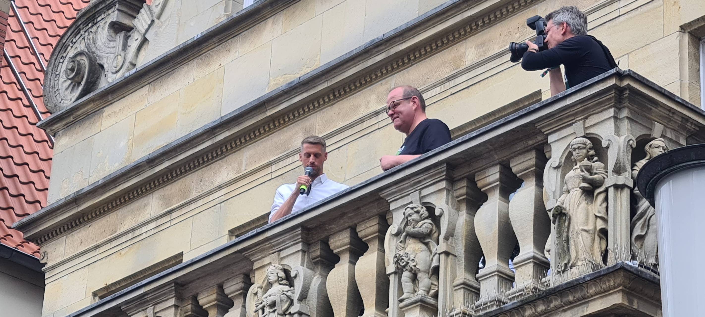 Aufstiegsfeier auf dem Prinzipalmarkt