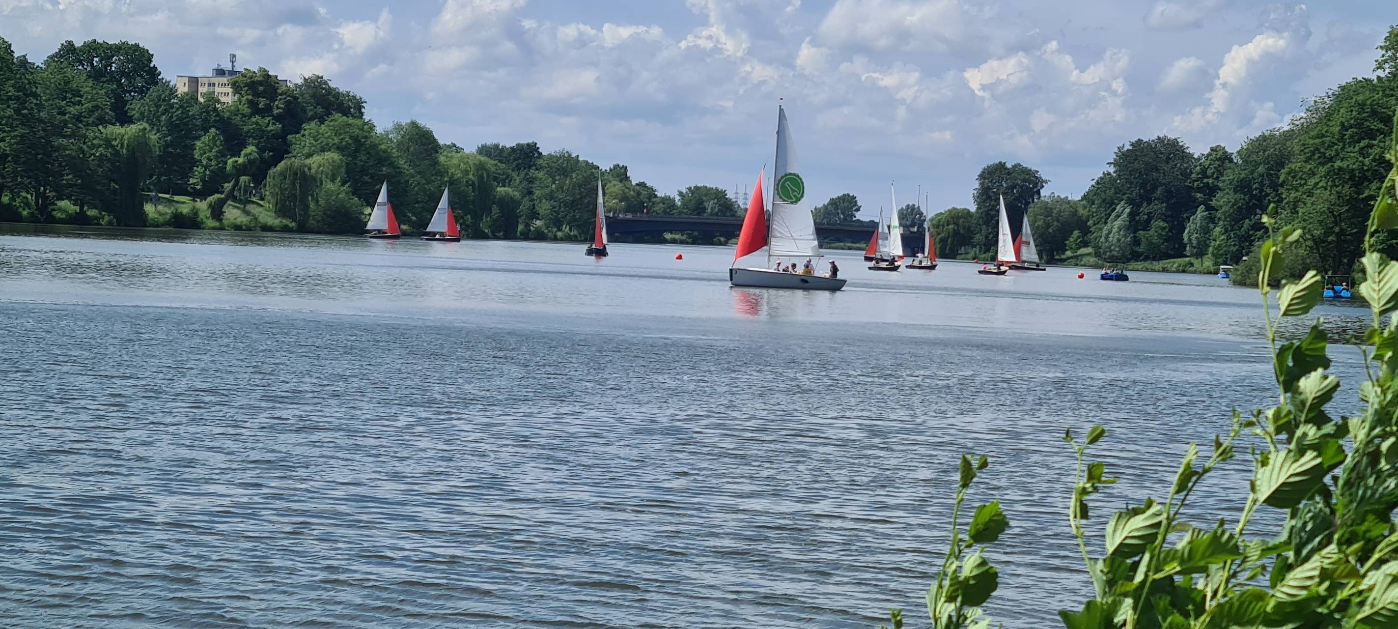 Einmal über den Aasee segeln
