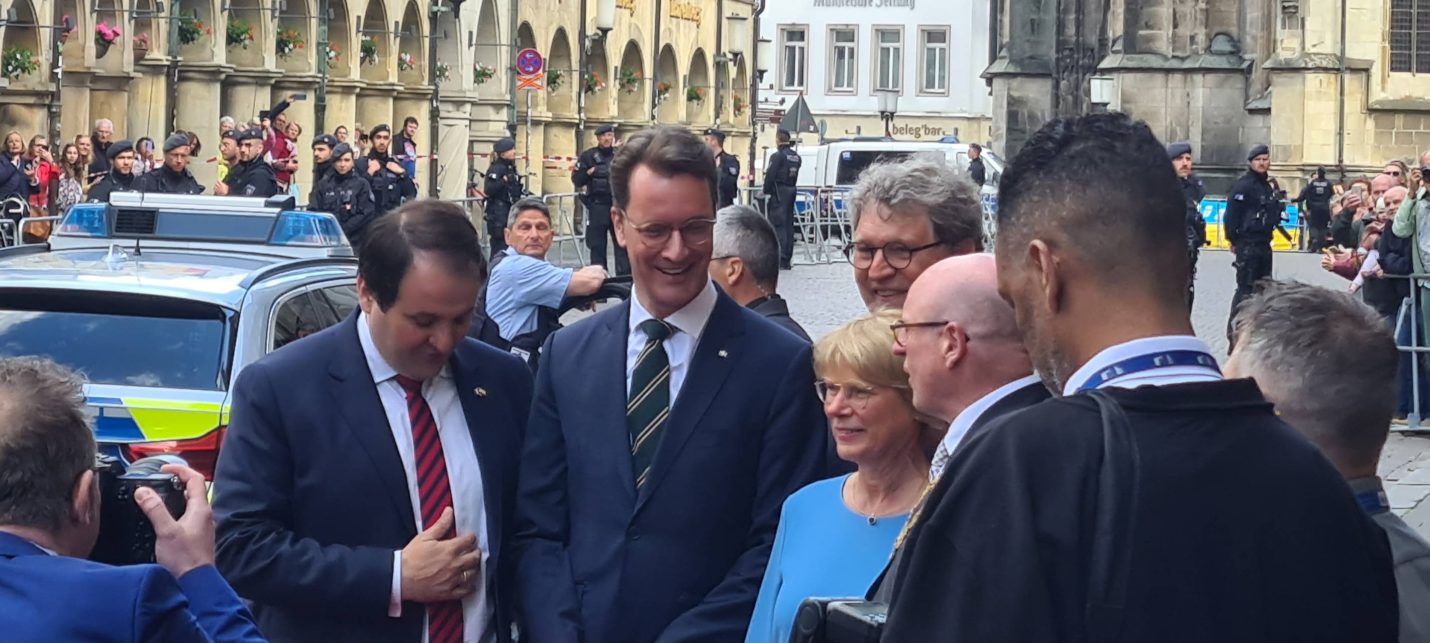 Emmanuel Macron in Münster