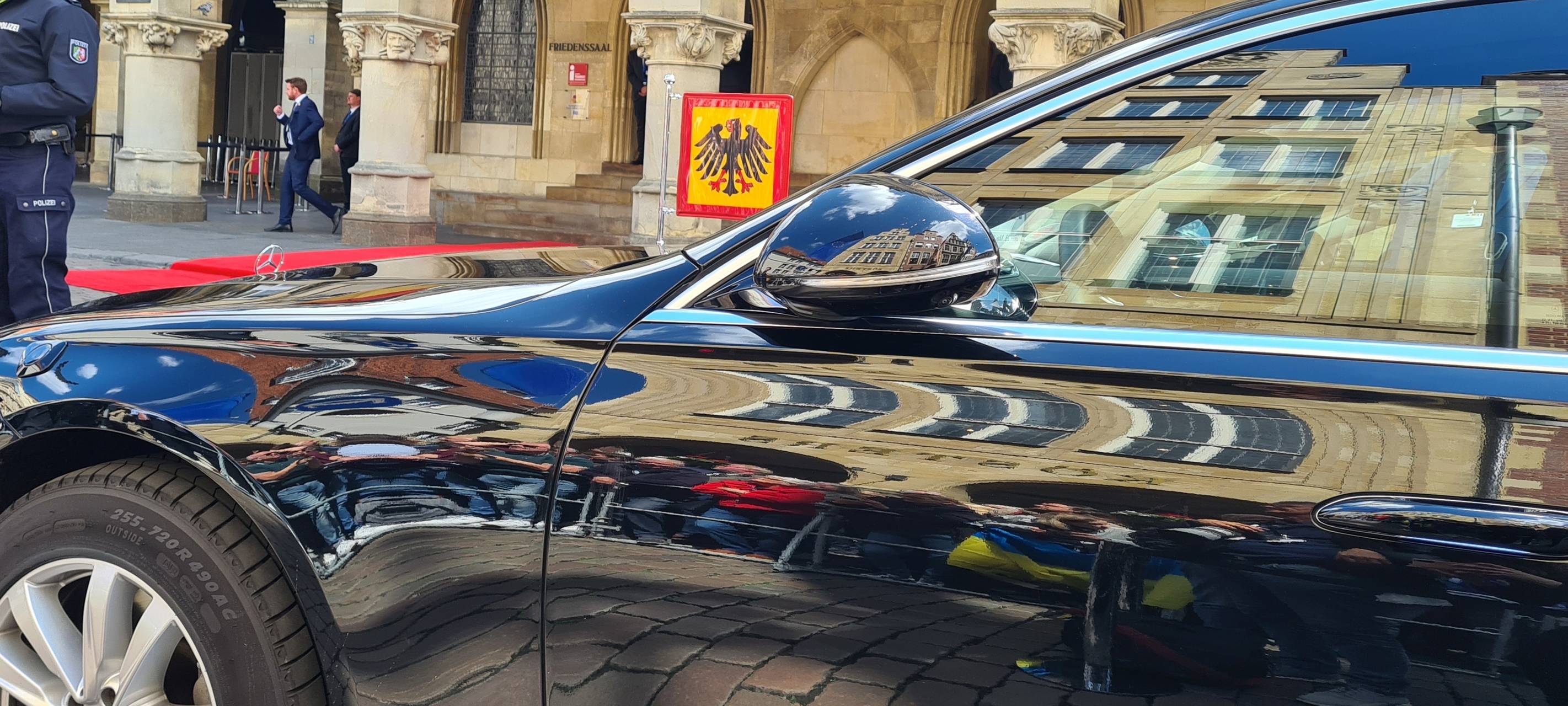 Emmanuel Macron in Münster