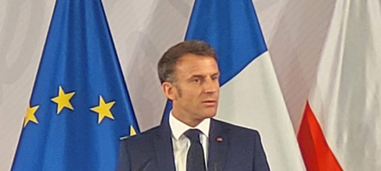 Emmanuel Macron in Münster