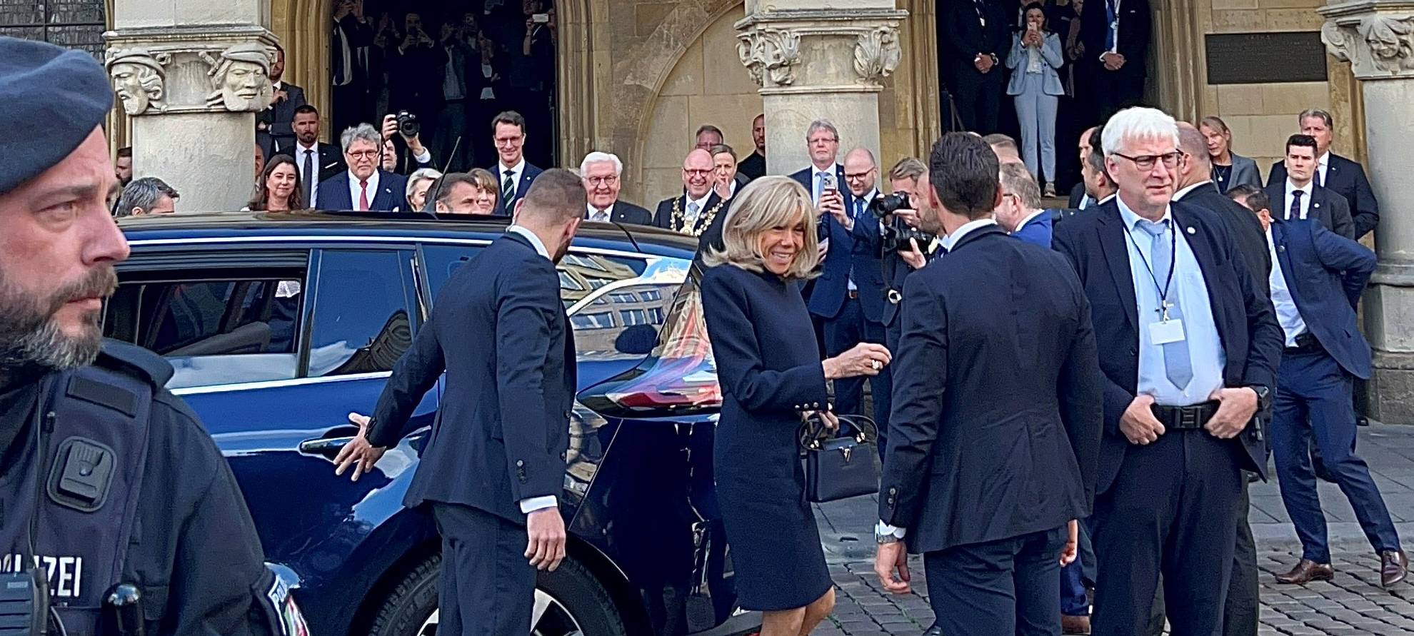 Emmanuel Macron in Münster