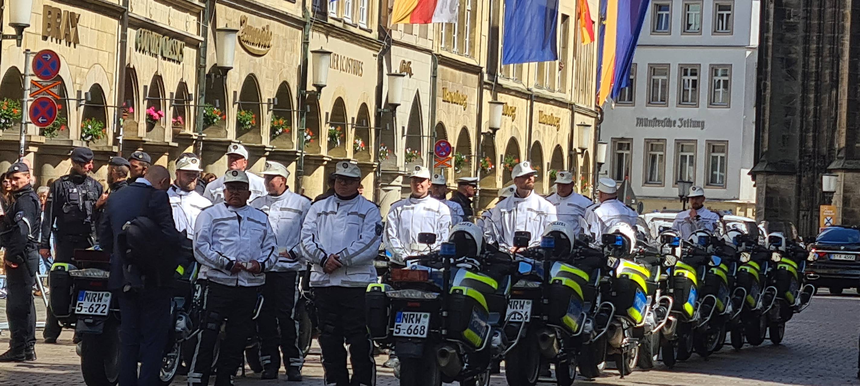 Emmanuel Macron in Münster