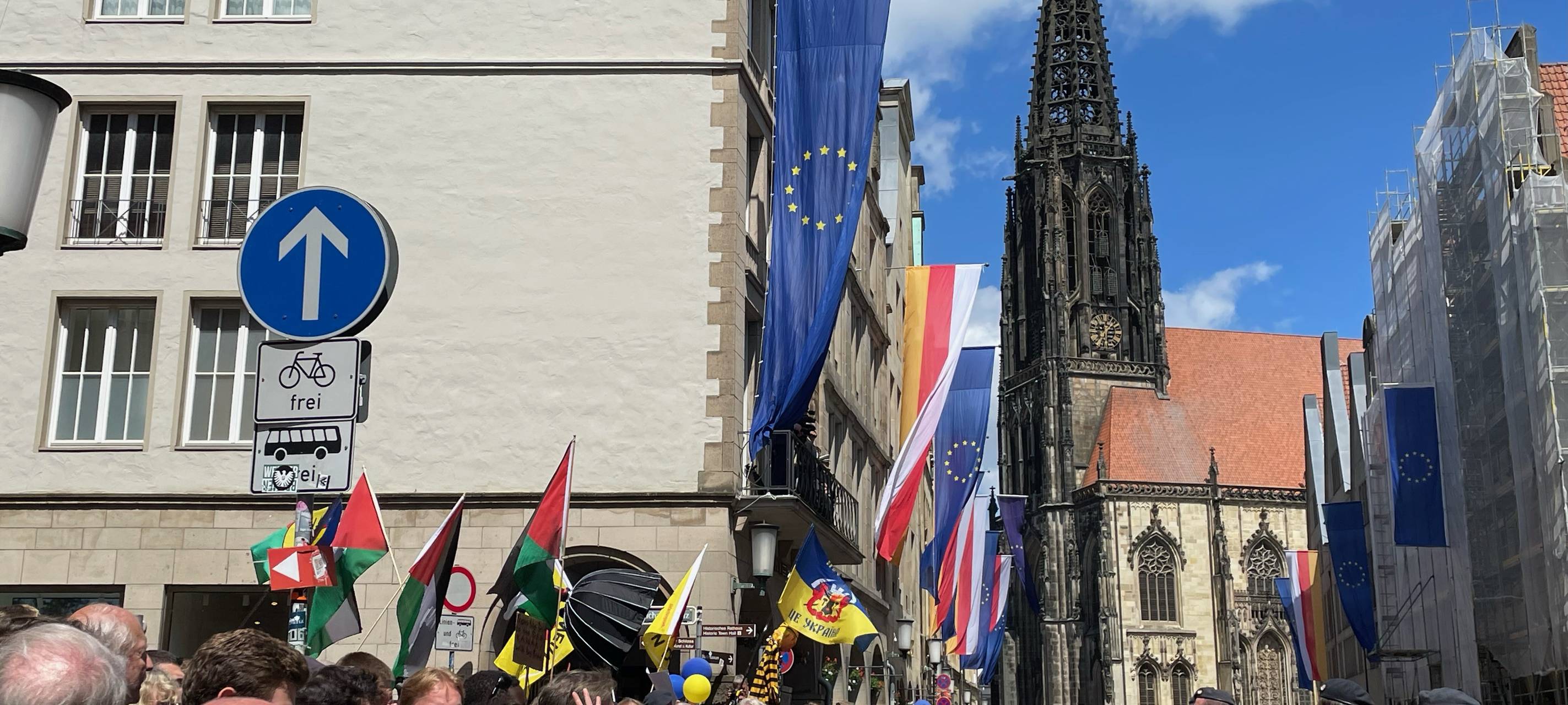 Emmanuel Macron in Münster