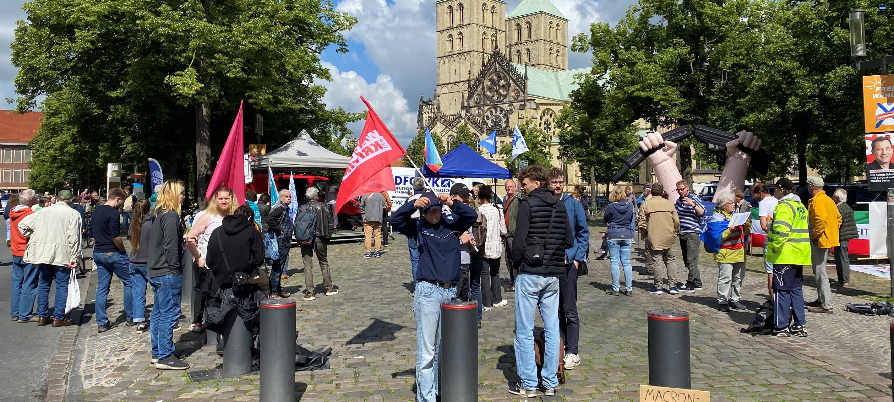 Emmanuel Macron in Münster