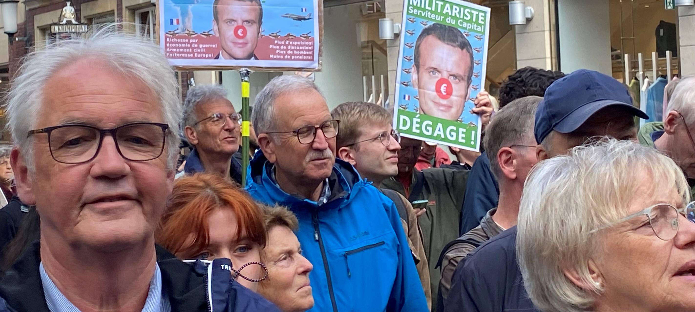 Emmanuel Macron in Münster