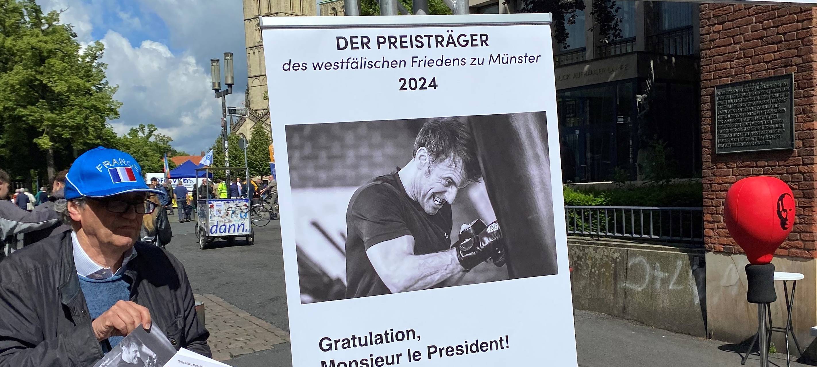 Emmanuel Macron in Münster