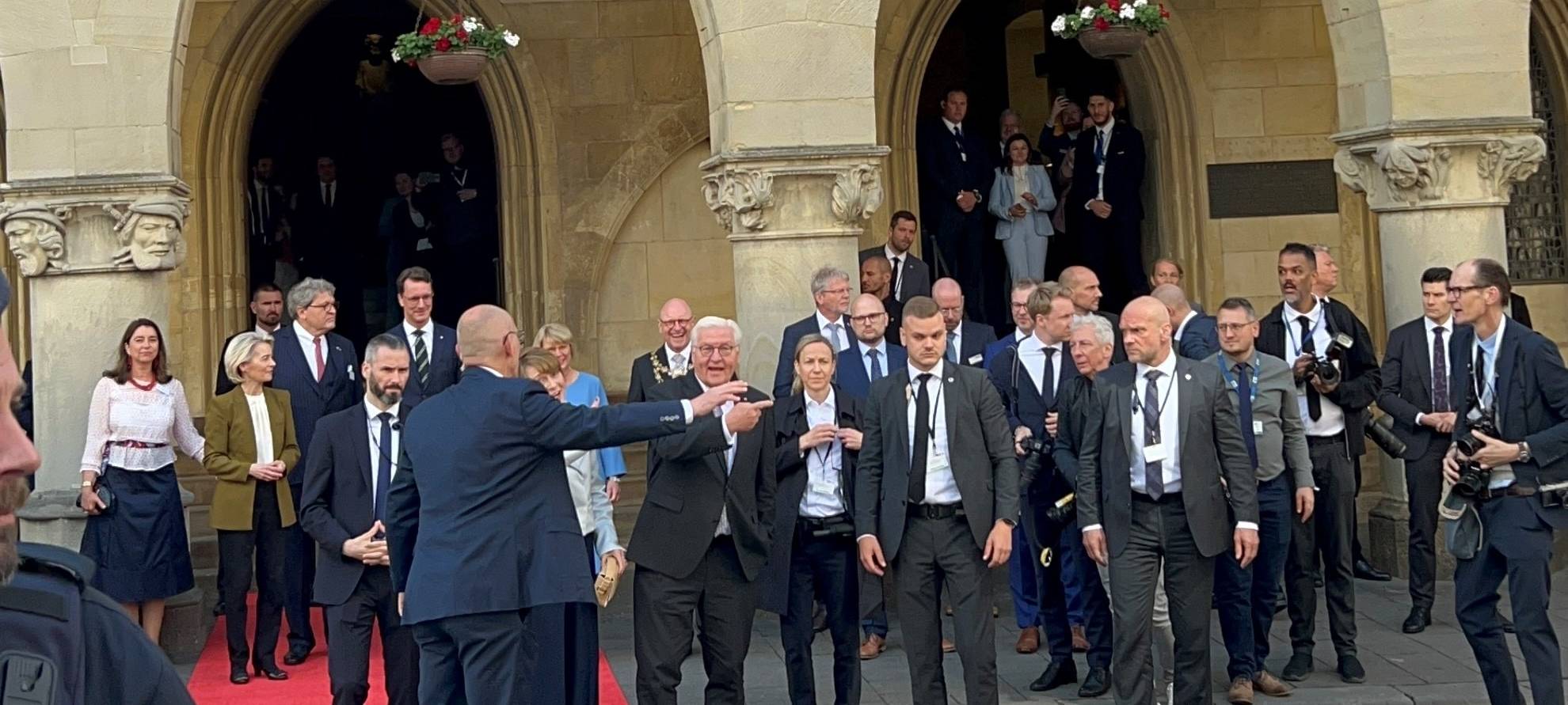 Emmanuel Macron in Münster