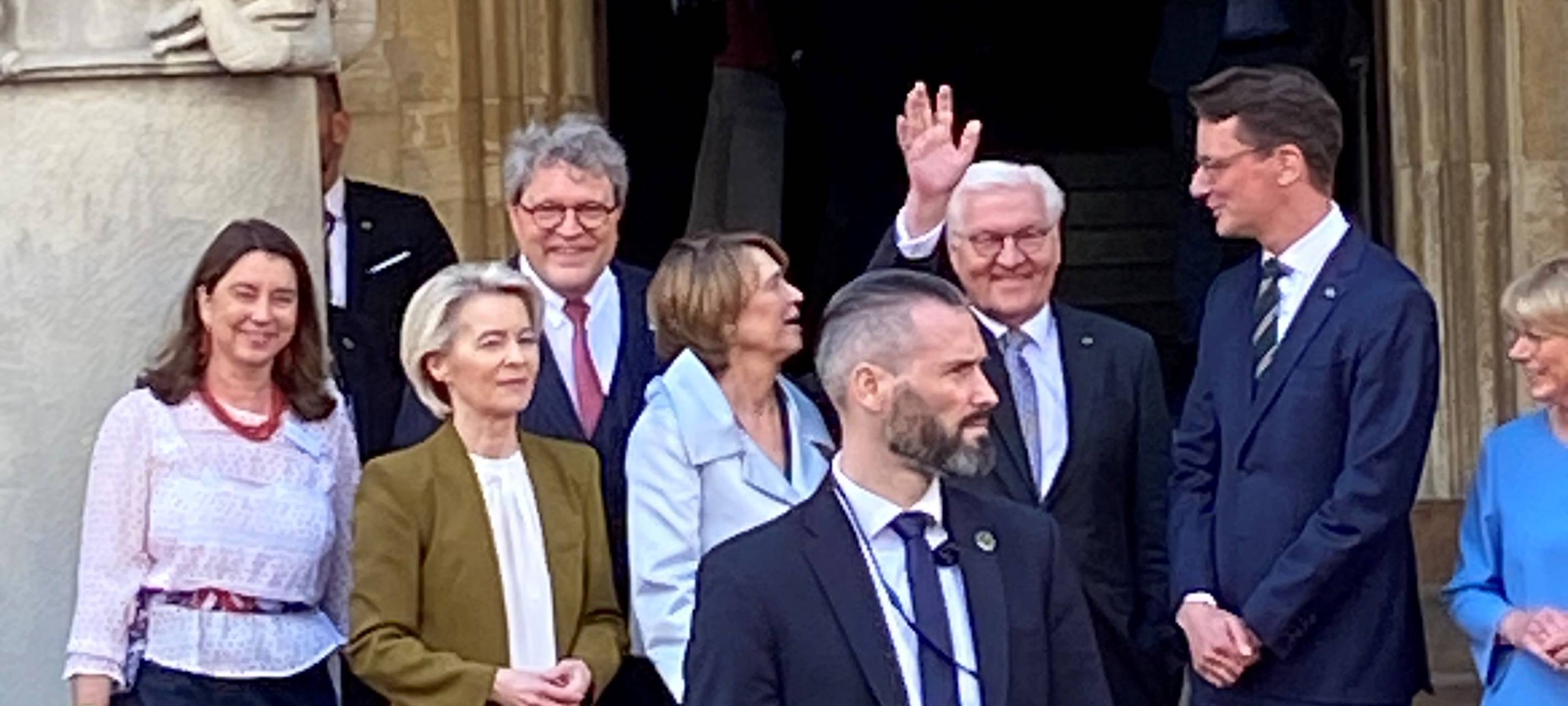 Emmanuel Macron in Münster