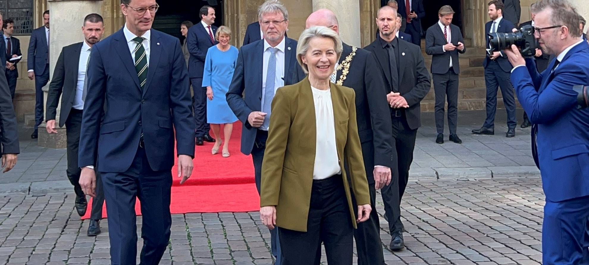 Emmanuel Macron in Münster